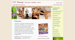 Desktop Screenshot of evcmassage.com